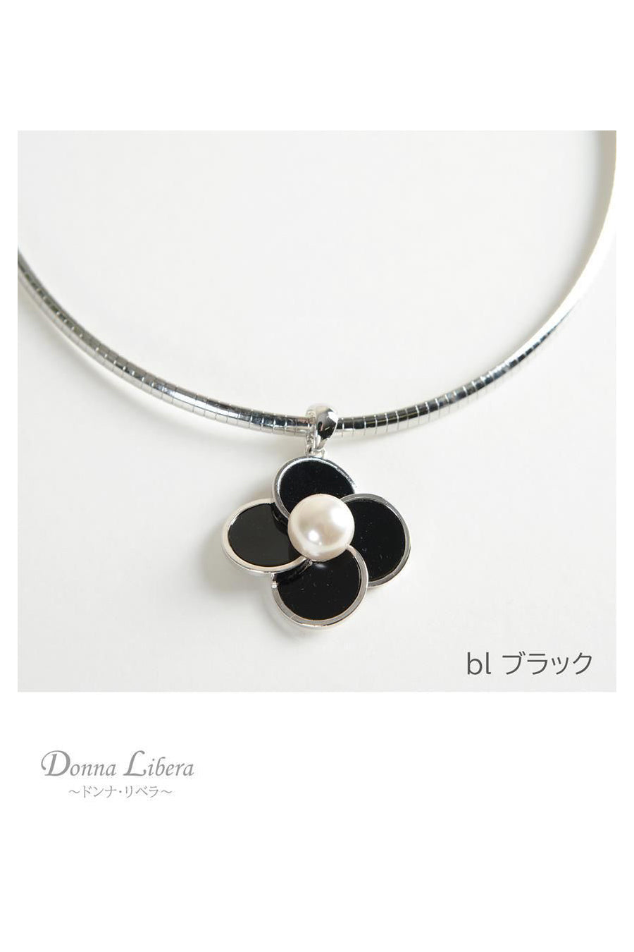 【再入荷】着脱簡単!マグネット留め具 フラワーラウンドネックレス