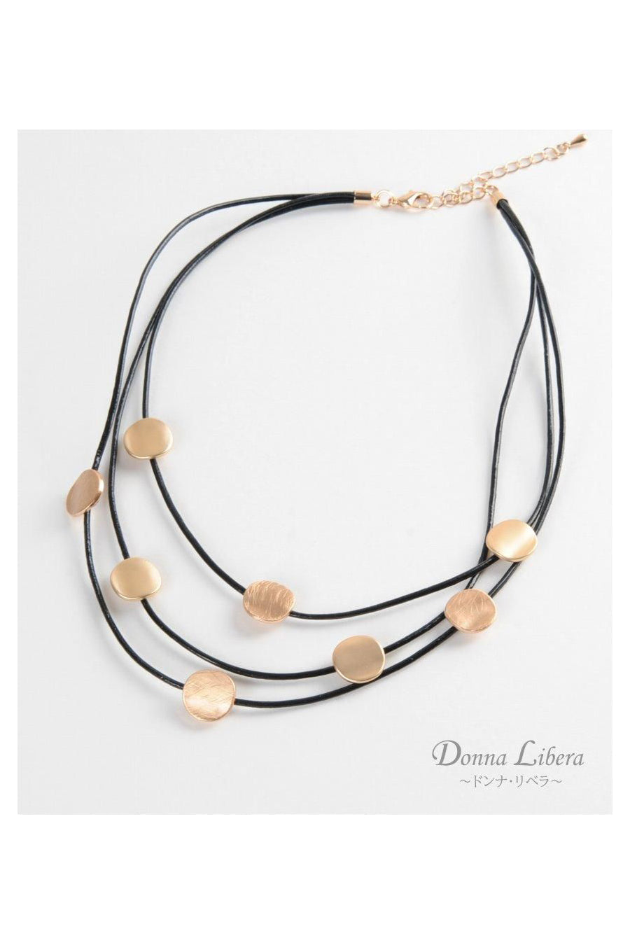 ドットメタル 3連ネックレス