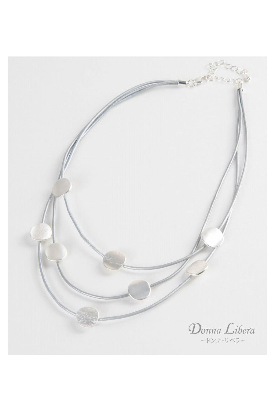 ドットメタル 3連ネックレス