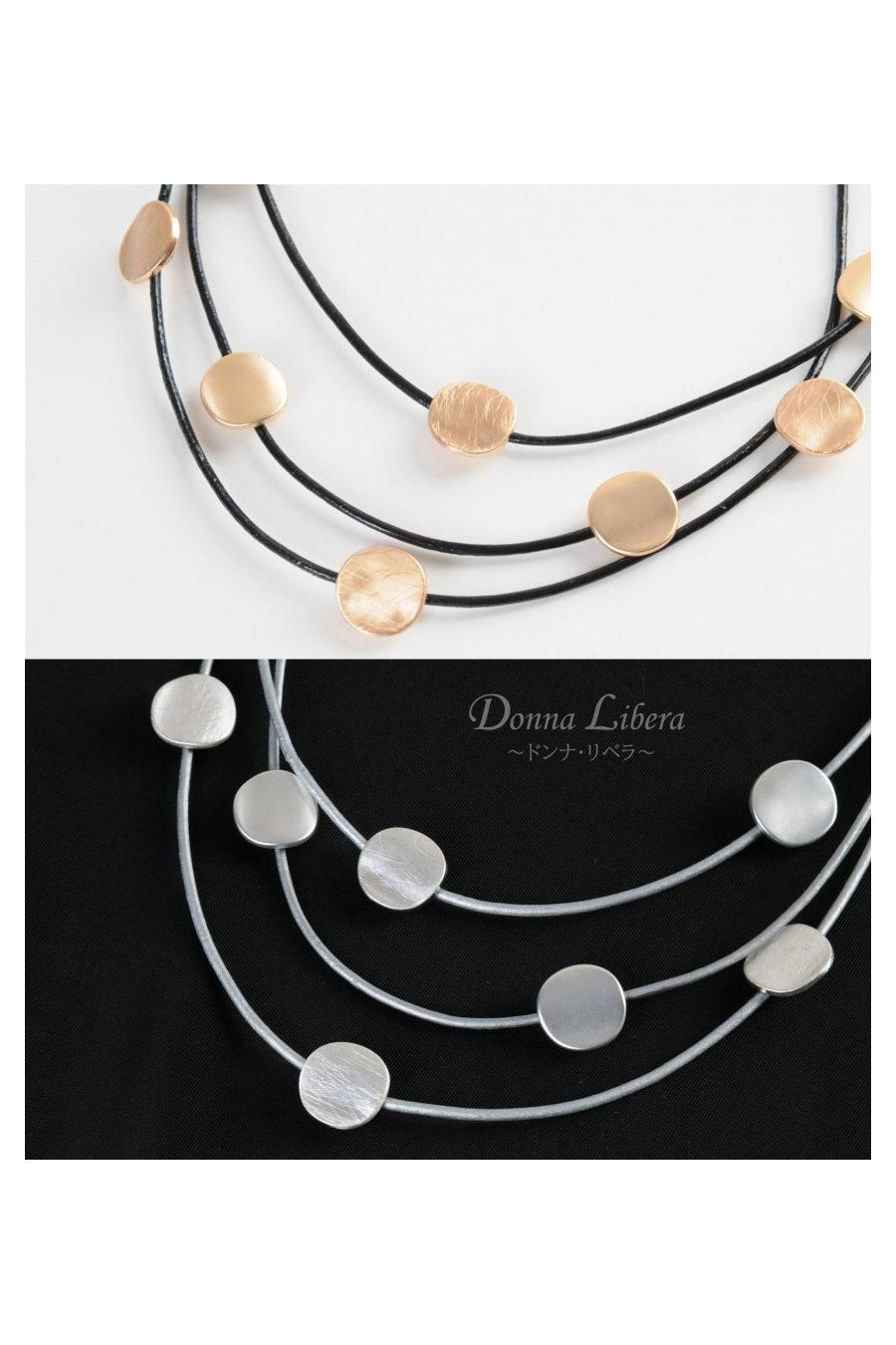 ドットメタル 3連ネックレス