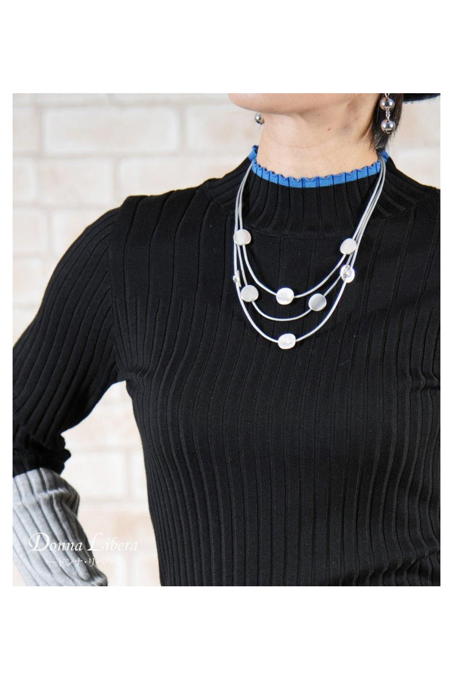 ドットメタル 3連ネックレス