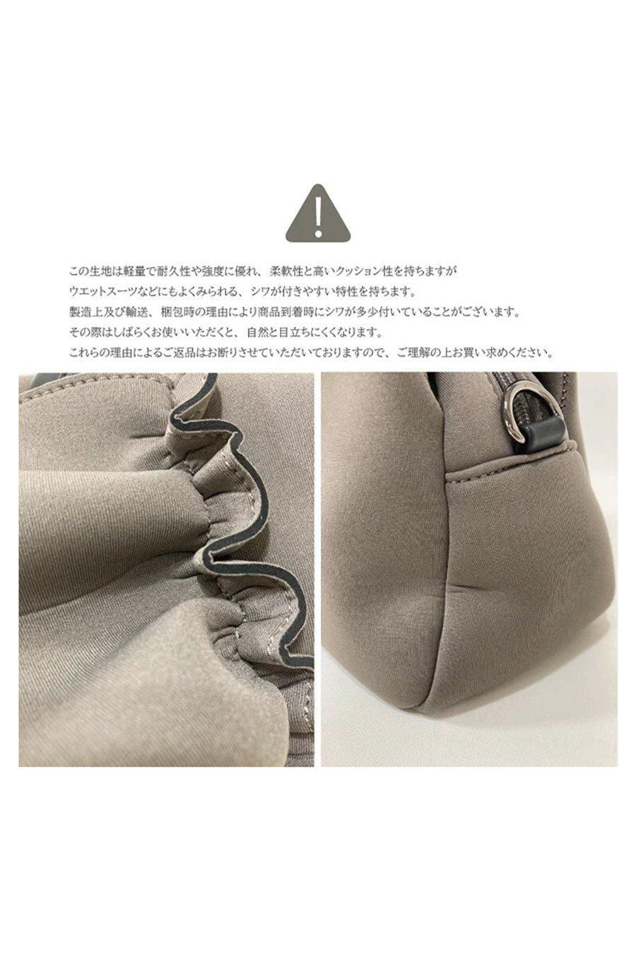 柔らか素材 ネオプレン3Dフラワー 丸型リュック