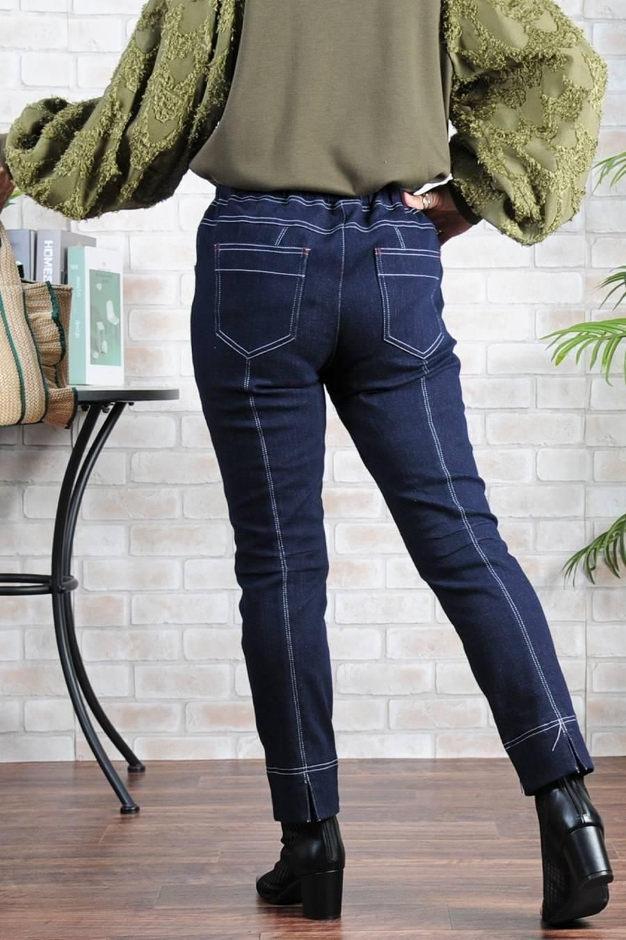 バックフレア ZIPupジャケット+魔法のデニム2点セットコーデ