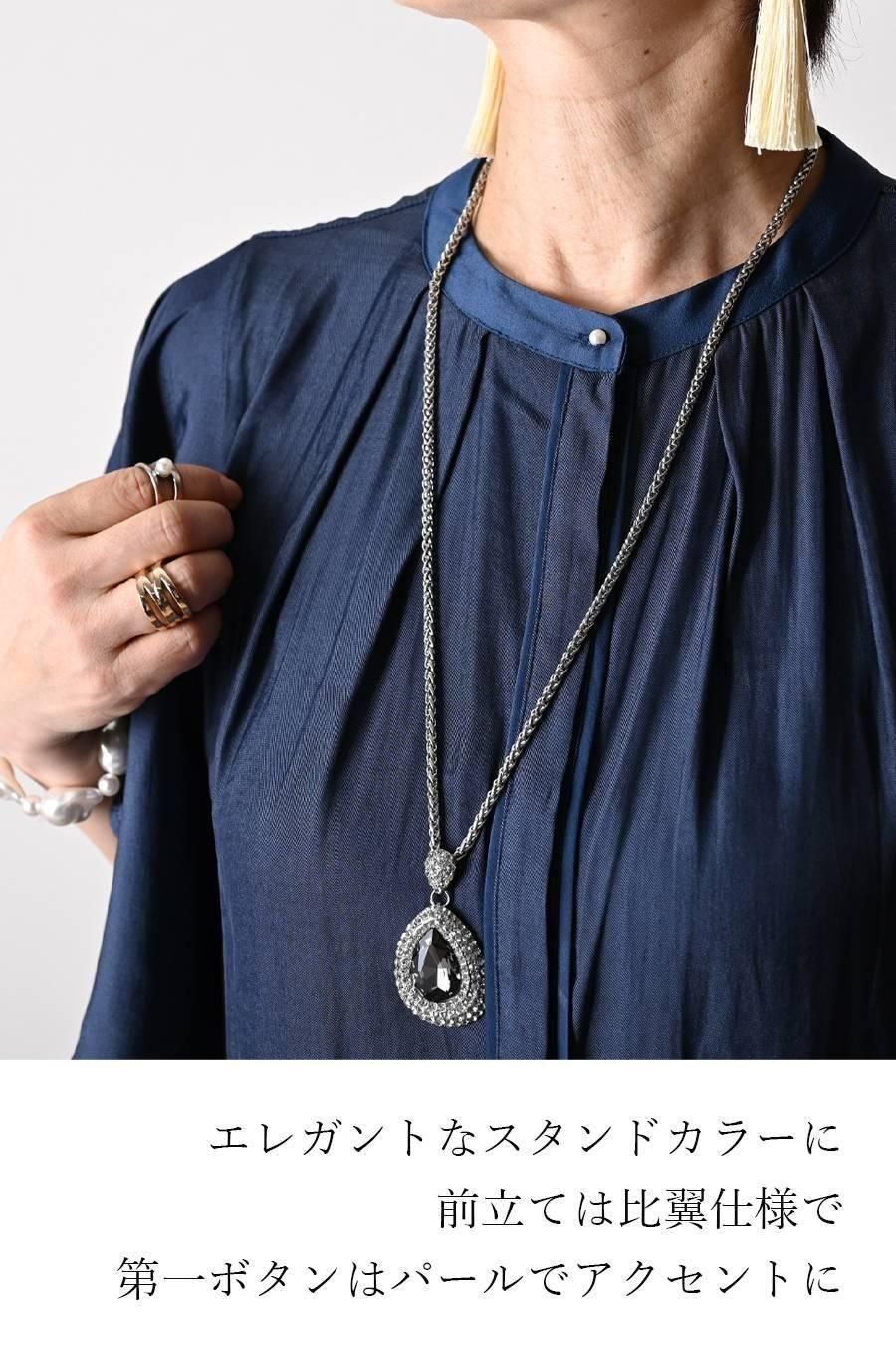 希少綾織微光沢フリル袖ブラウス+マキシ丈 リバーシブルハイウエストスカート2点セットコーデ