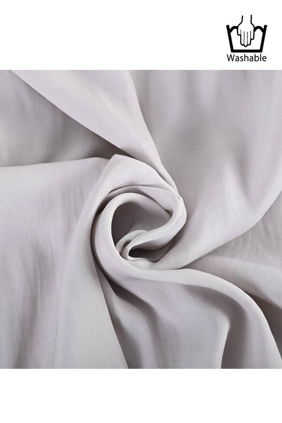 希少綾織微光沢フリル袖ブラウス+マキシ丈 リバーシブルハイウエストスカート2点セットコーデ