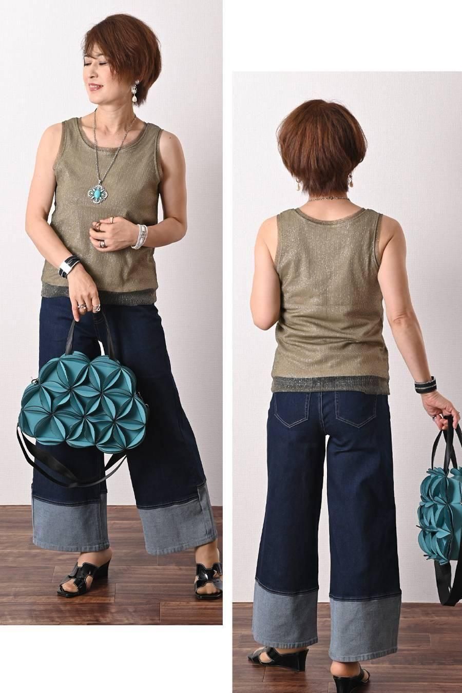 ストレッチラメチュールタンクトップ