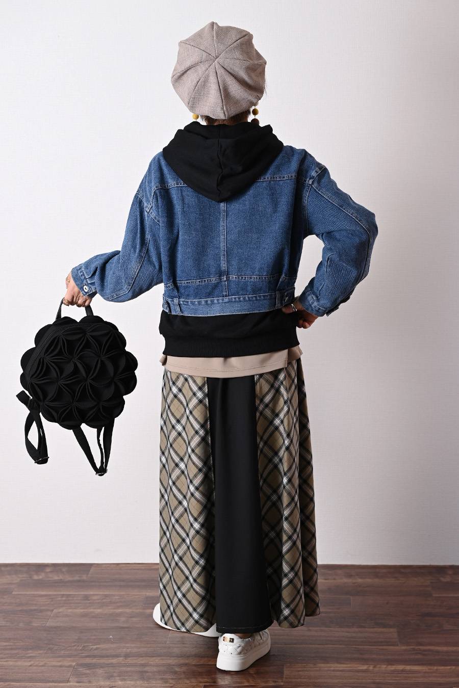 【Special Offer 40%OFF】レイヤード風 デニムジャケット