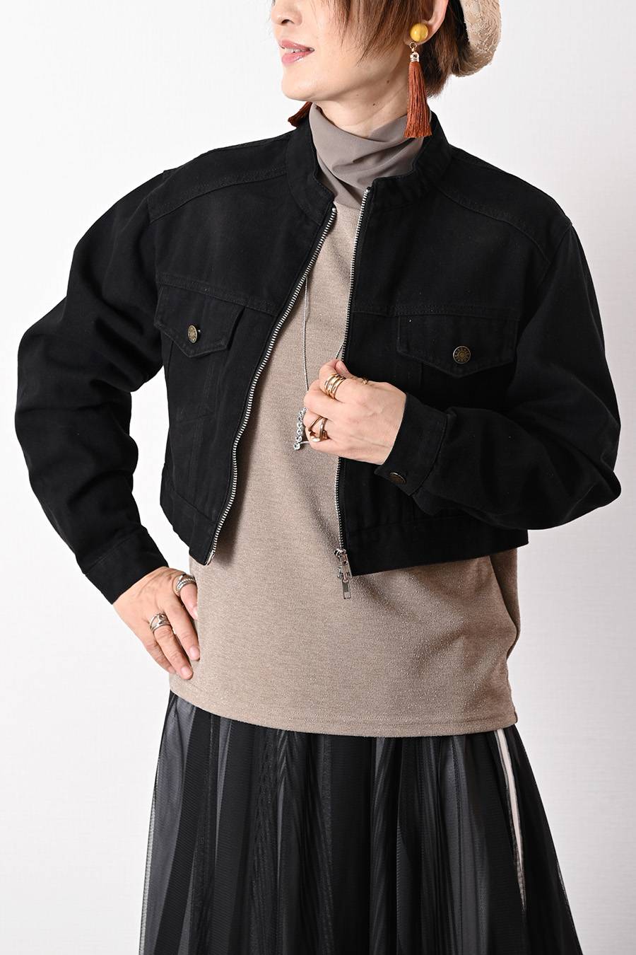 ●464894 未使用品 LUPE ノマドデニムジャケット ●JOURNAL STANDARD 取扱 NOMAD DENIM JACKET 17-011-610-0049-3-0 メンズ 3 イタリア製 Nave 洗えるクロップド デニムジャケット ⁄ NAVE | ファッション通販