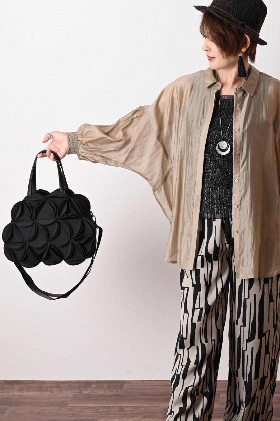 ネオプレン 3Dフラワー 2WAY ミニ ボストンバッグ※クーポン対象外