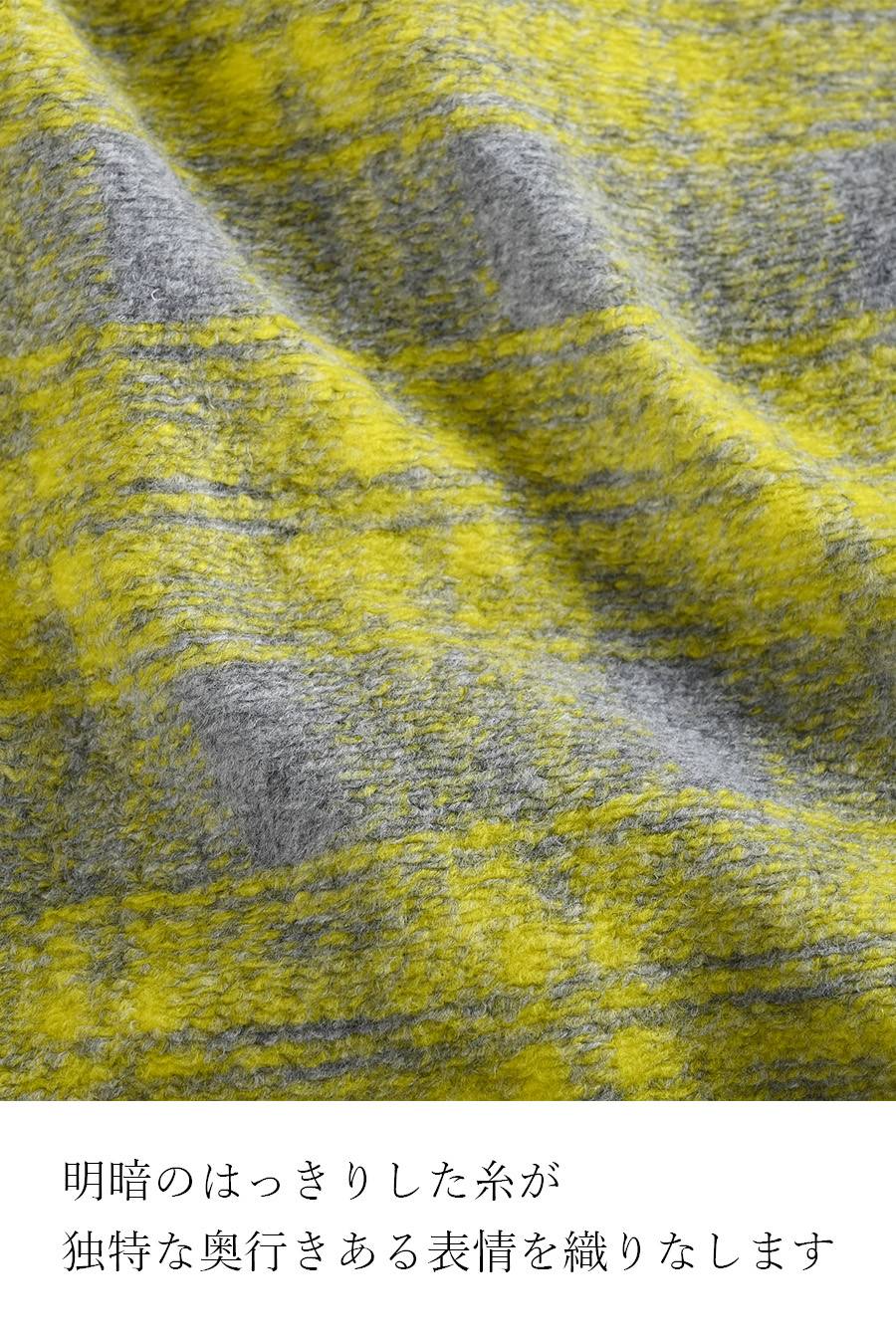 ゆったり着られる主役級アウター!ウール混ビッグチェックジャケット