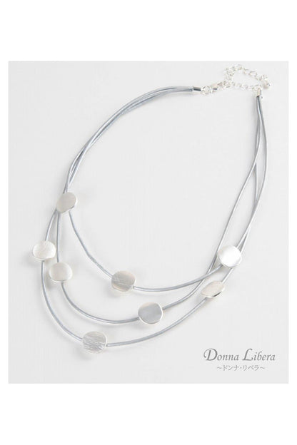 ドットメタル　3連ネックレス