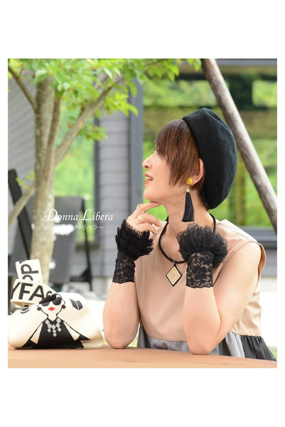 マグネット留め 軽量ラタン細工風ペンダント