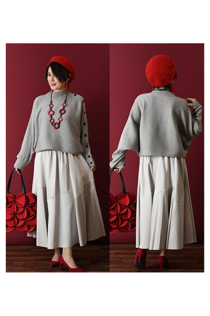 ウッドサークル バイカラーネックレス