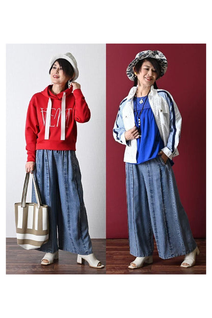 ゆったりカットソー＋ピンタックワイドパンツ2点セット＜クーポンでメンバーPriceからMAX10%OFF＞