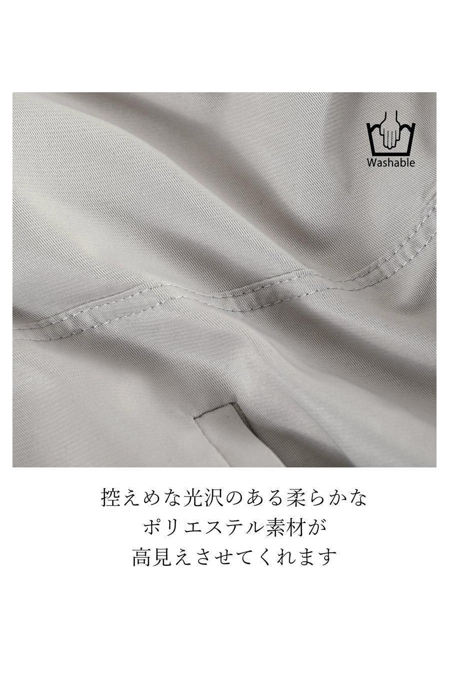 寒暖差に対応！タック＆ギャザー ZIPアップブルゾン