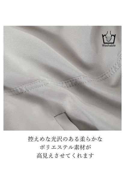 寒暖差に対応！タック＆ギャザー ZIPアップブルゾン