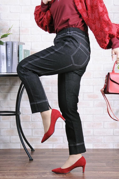 魔法のデニムストレッチパンツ