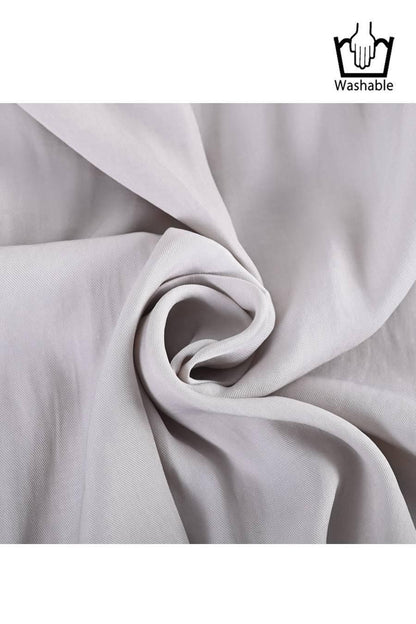 希少綾織微光沢フリル袖ブラウス+マキシ丈 リバーシブルハイウエストスカート2点セットコーデ