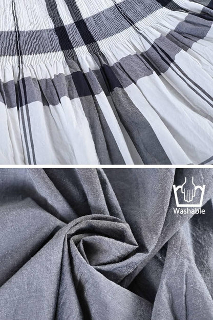 希少綾織微光沢フリル袖ブラウス+マキシ丈 リバーシブルハイウエストスカート2点セットコーデ