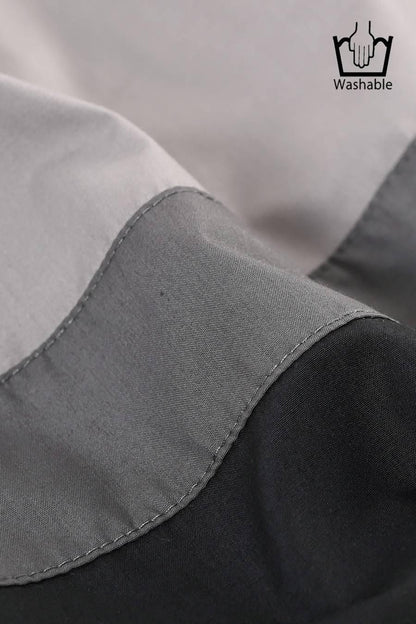 フロッキープリント＆パール 格上カットソー＋トリコロールフレアスカート2点セットコーデ