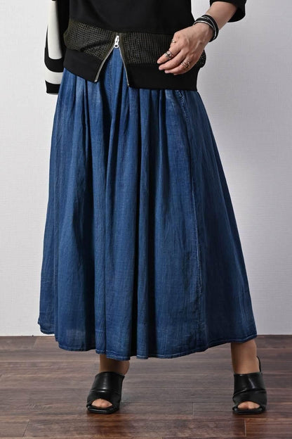 柔らか五分袖プルオーバー＋軽量ソフトワイドパンツ2点セットコーデ