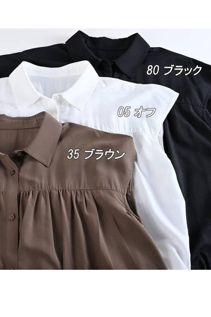 キャップスリーブバルーン裾ブラウス