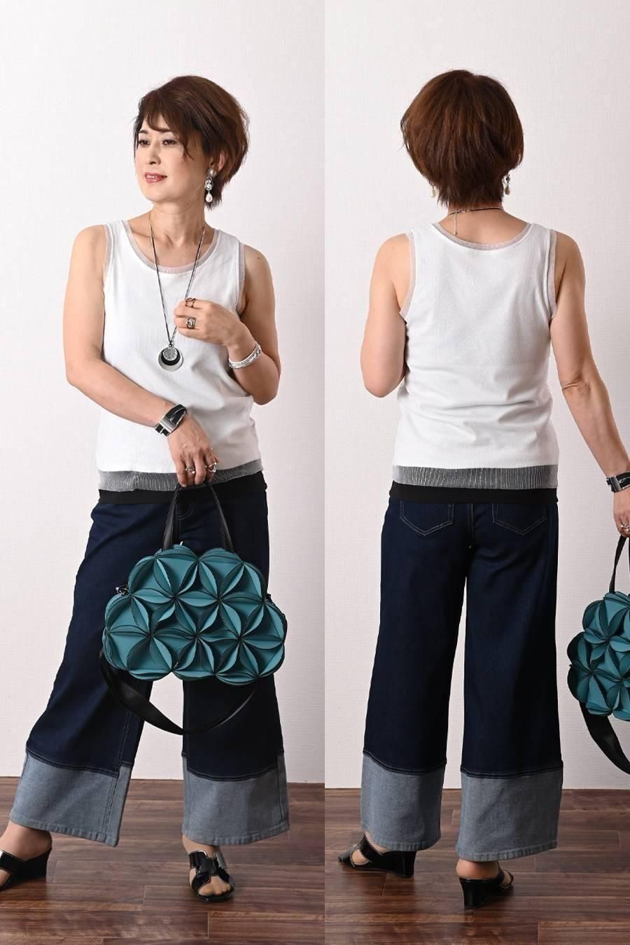 ストレッチラメチュールタンクトップ