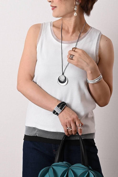 ストレッチラメチュールタンクトップ