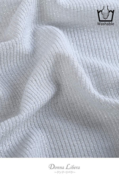 バイカラーかぎ針ニット＋ラメタンクトップ2点セット＜クーポンでメンバーPriceからMAX10%OFF＞