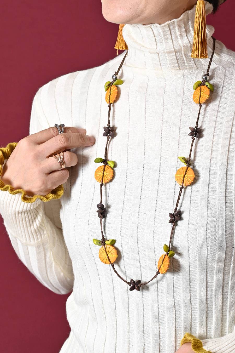 フルーツ１連ネックレス