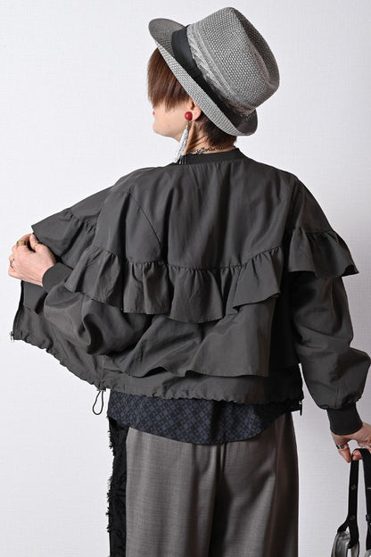 総フリルティアード ショートジャケット