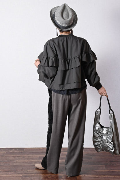 総フリルティアード ショートジャケット