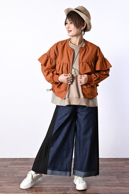 総フリルティアード ショートジャケット