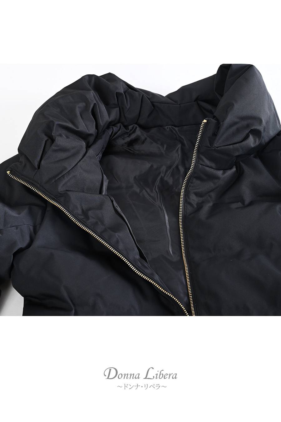 まさに大人女性の為のアウター！ペプラム切り替えダウンジャケット