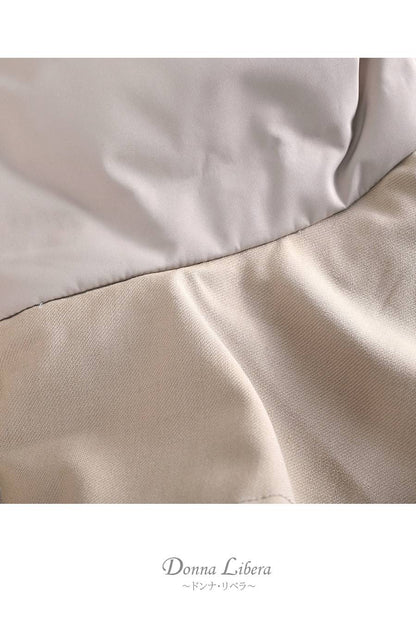 まさに大人女性の為のアウター！ペプラム切り替えダウンジャケット