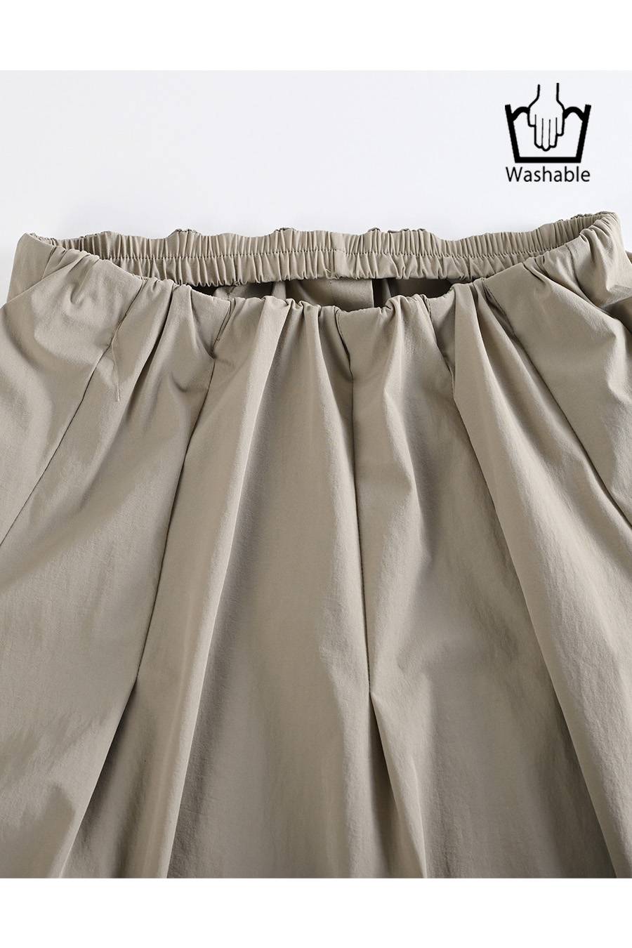 軽量タック＆ギャザー フレアスカート