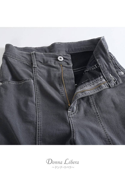 深履き脚長効果抜群！超ストレッチ ソフトデニム