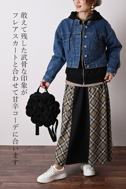 【Special Offer 40%OFF】レイヤード風 デニムジャケット