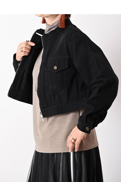 こなれジャケットはこれで決まり！クロップド丈デニムジャケット