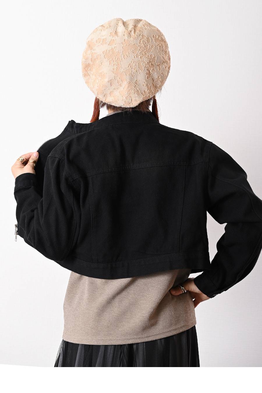 こなれジャケットはこれで決まり！クロップド丈デニムジャケット