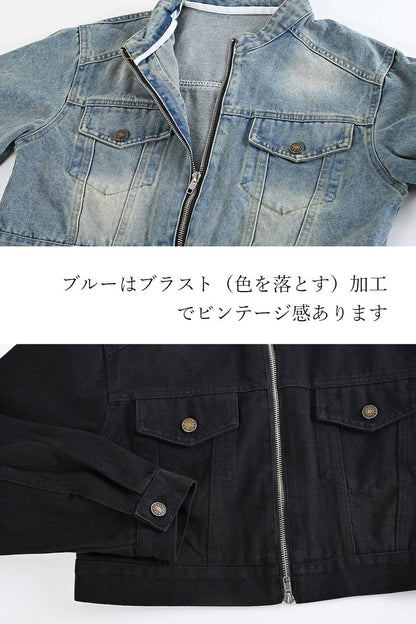 こなれジャケットはこれで決まり！クロップド丈デニムジャケット
