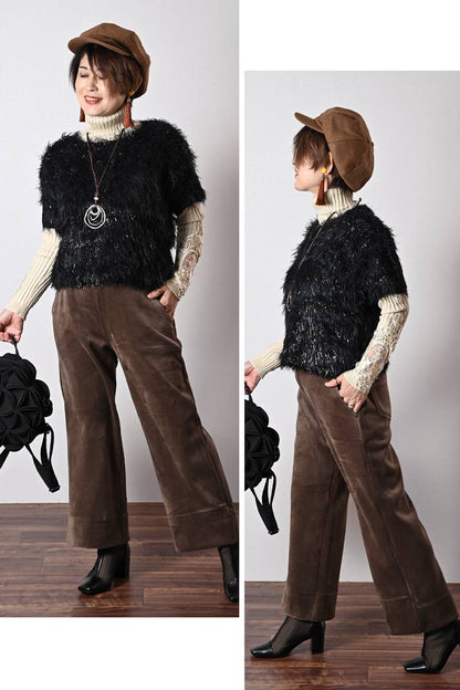 ふんわり 爆暖ストレッチコーデュロイパンツ