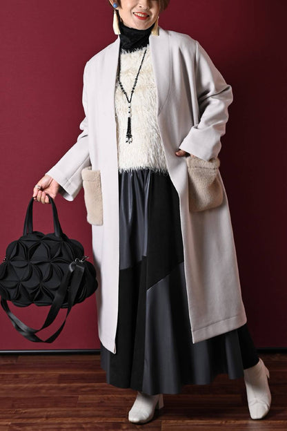 ゴージャス華やか！ショートスリーブシャギーニット