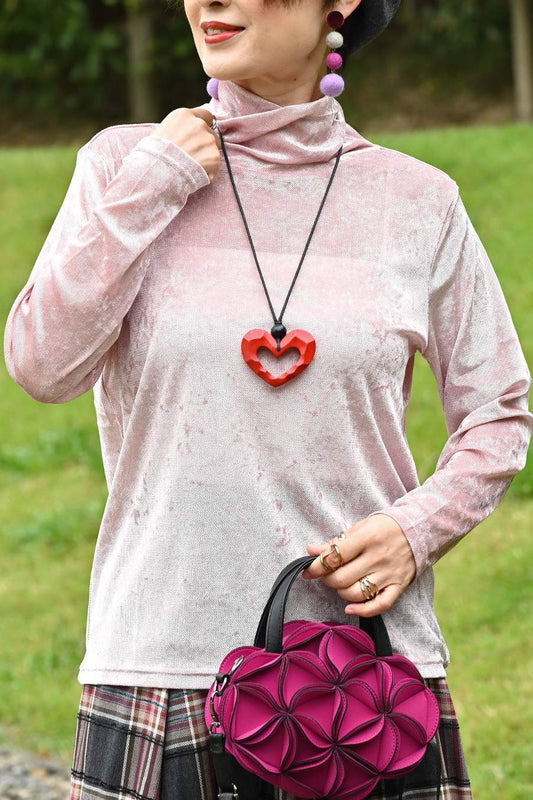 クラッシュベロア風カットソー