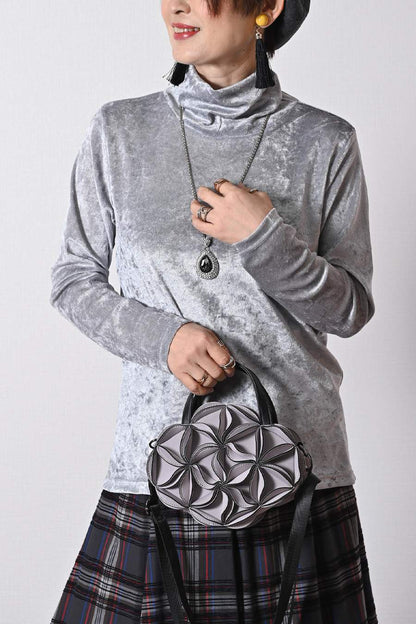 クラッシュベロア風カットソー