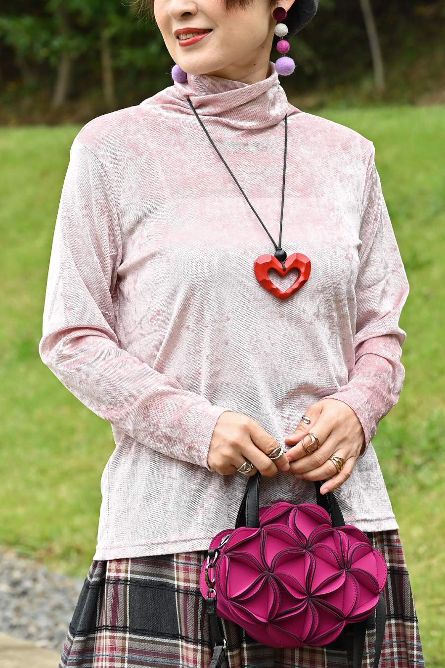 クラッシュベロア風カットソー