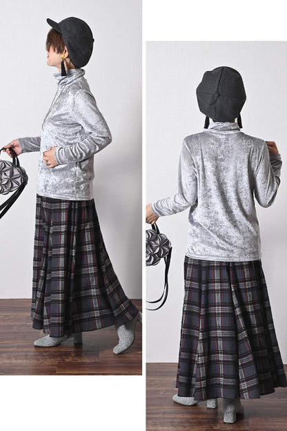 クラッシュベロア風カットソー