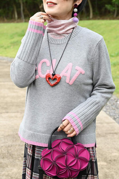 クラッシュベロア風カットソー