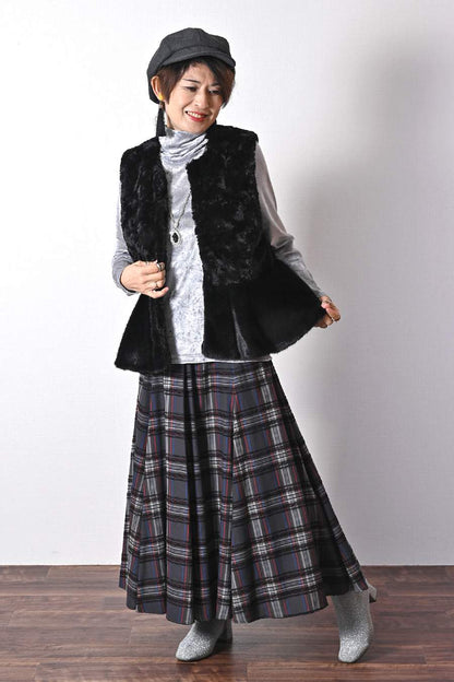 クラッシュベロア風カットソー