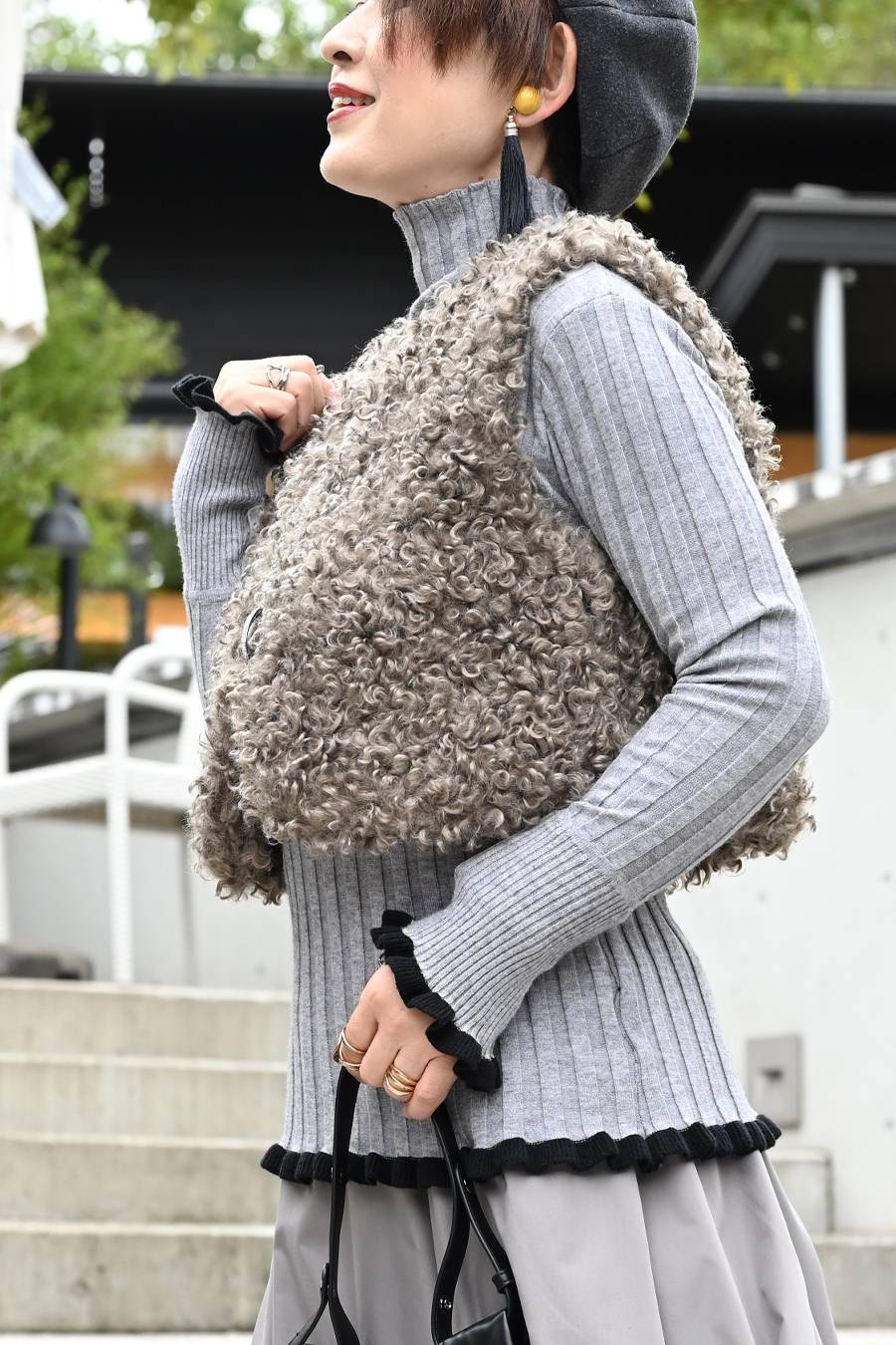 プードルファー ショートベスト